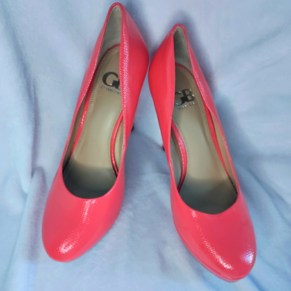 Coral high heel platforms size 9